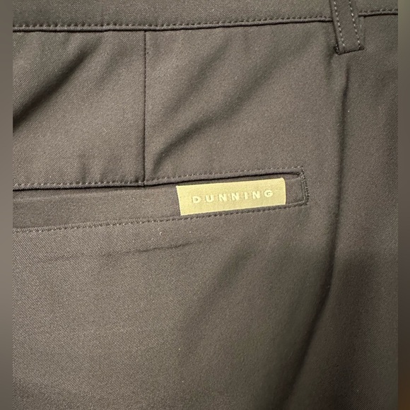 Dunning Mens 36x32 Everbest Blue Golf Performance Straight Leg Flat Front Pants - Picture 8 of 9